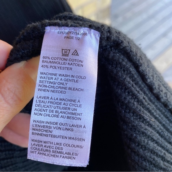 Lord & Taylor Knit Black Sweater - Picture 2 of 5